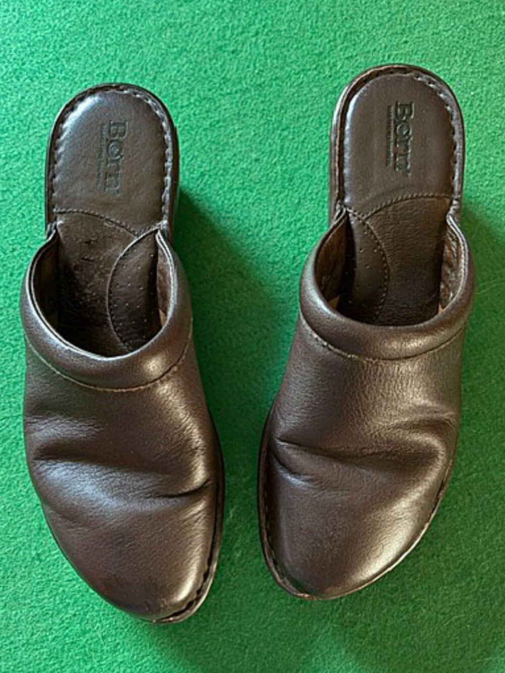 Brown Leather Born Slip-on Shoes